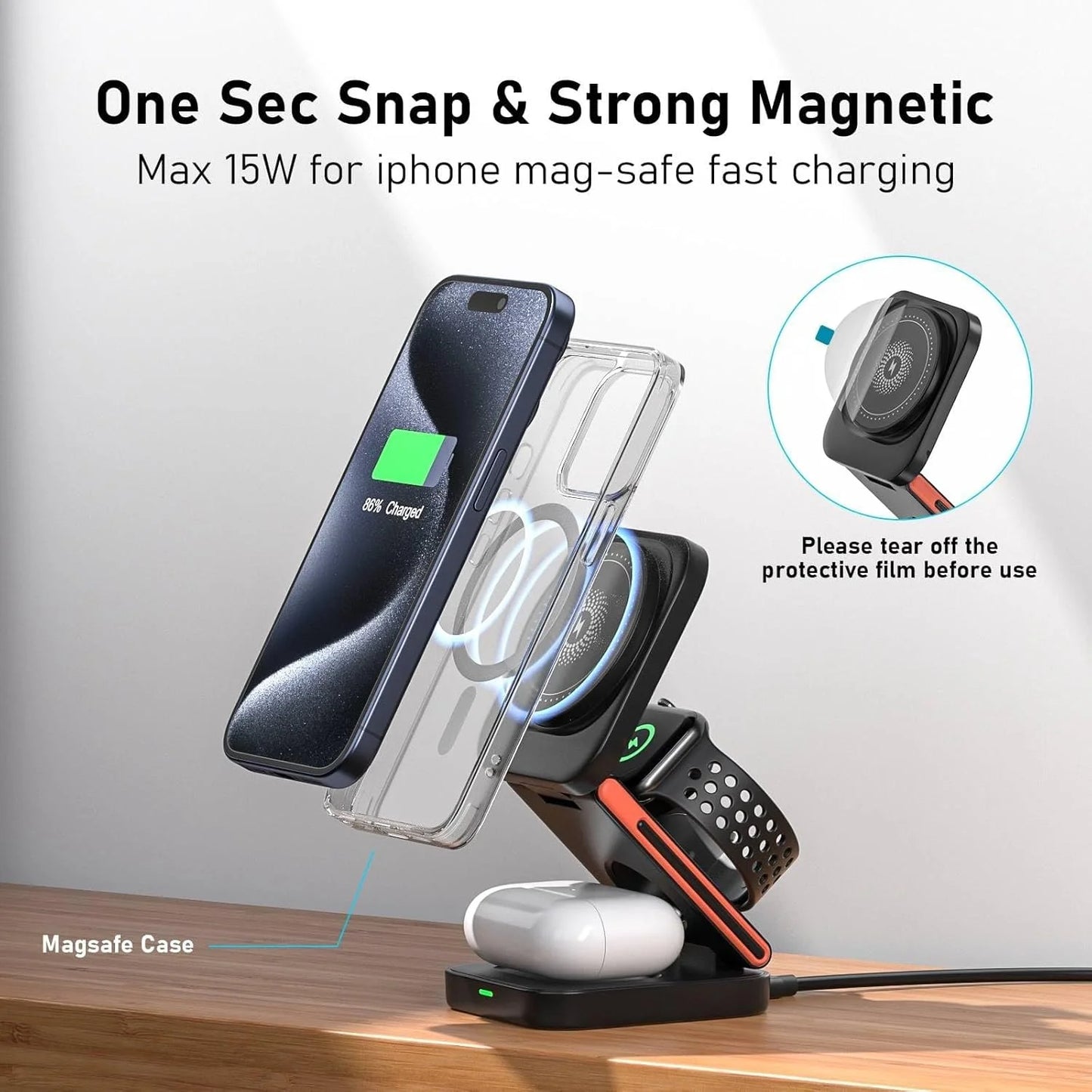 Opvouwbare reislader MagSafe